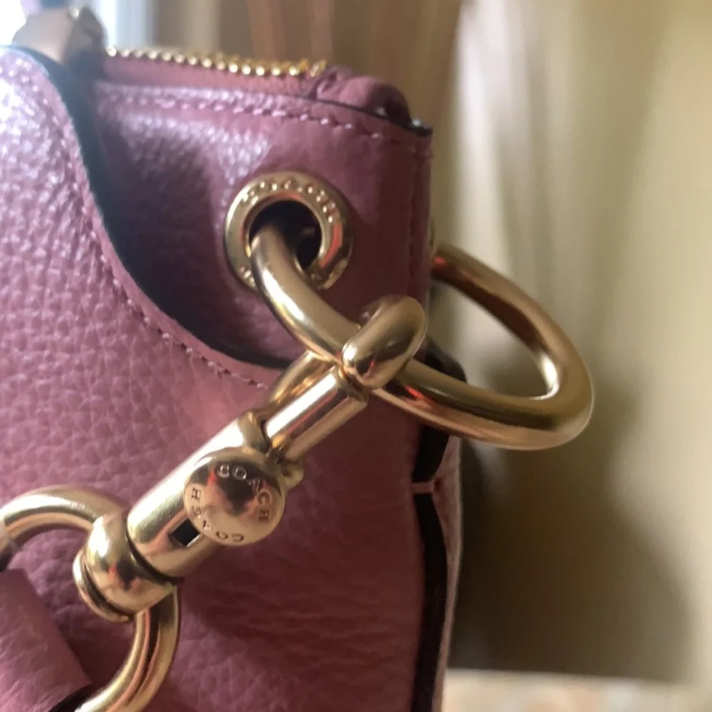COACH Remi Satchel Pebbled Leather - - Picture 11 of 14
